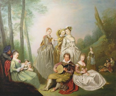 Una famiglia musicale da Philippe Mercier